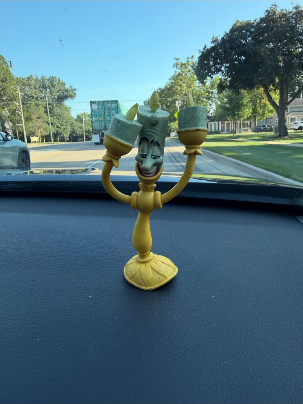 Disney Beauty & Beast Lumiere Plastic Bendie Bendable Figure Just Toys NY 90s